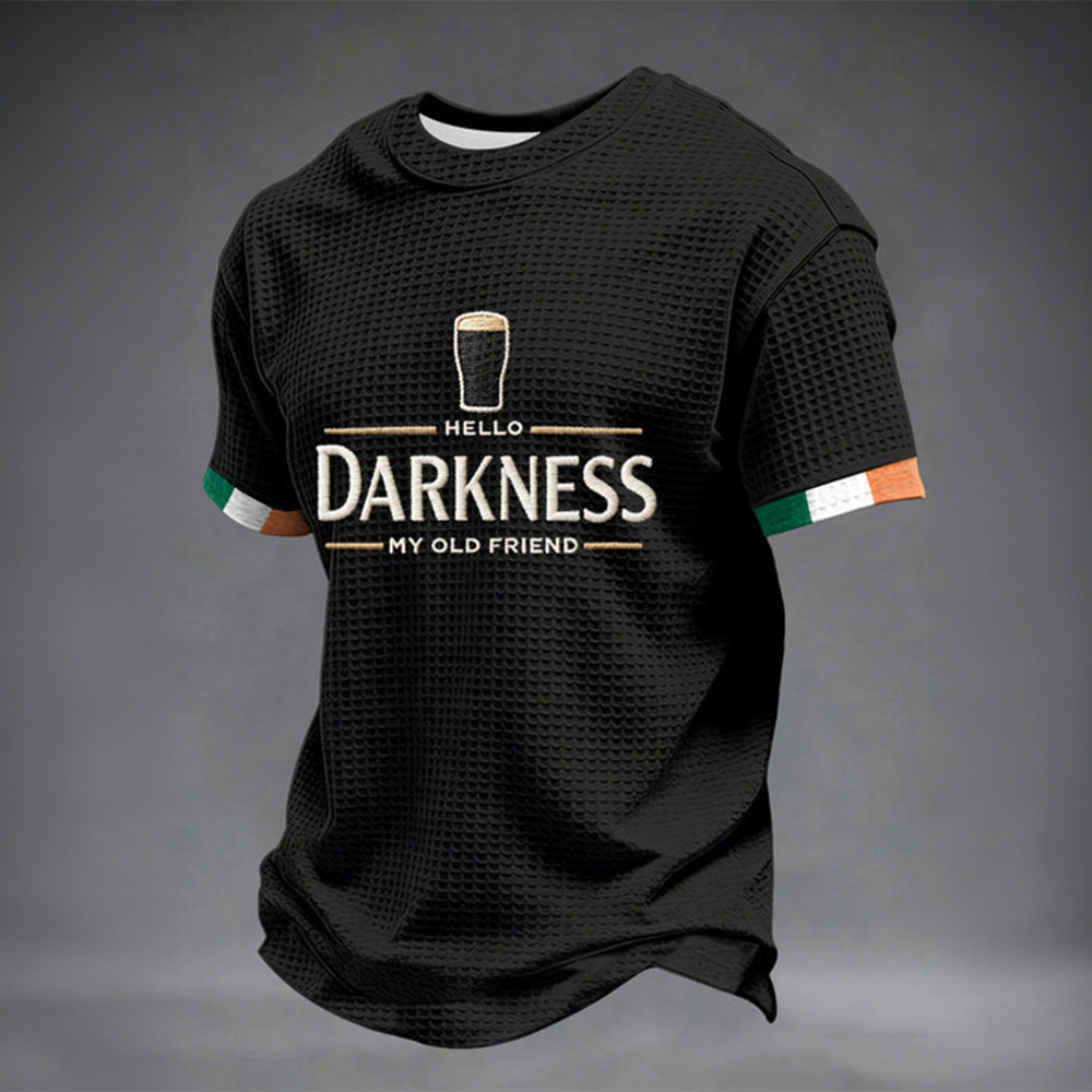 Hello Darkness My Old Friend St Patricks Day T-Shirt Saint Patrick's Day Clothes Holiday Gift Idea