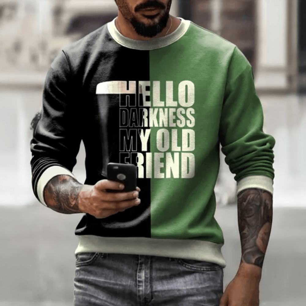 Hello Darkness My Old Friend Sweatshirt St Patrick's Day 2026 Clothing Gift For Holiday