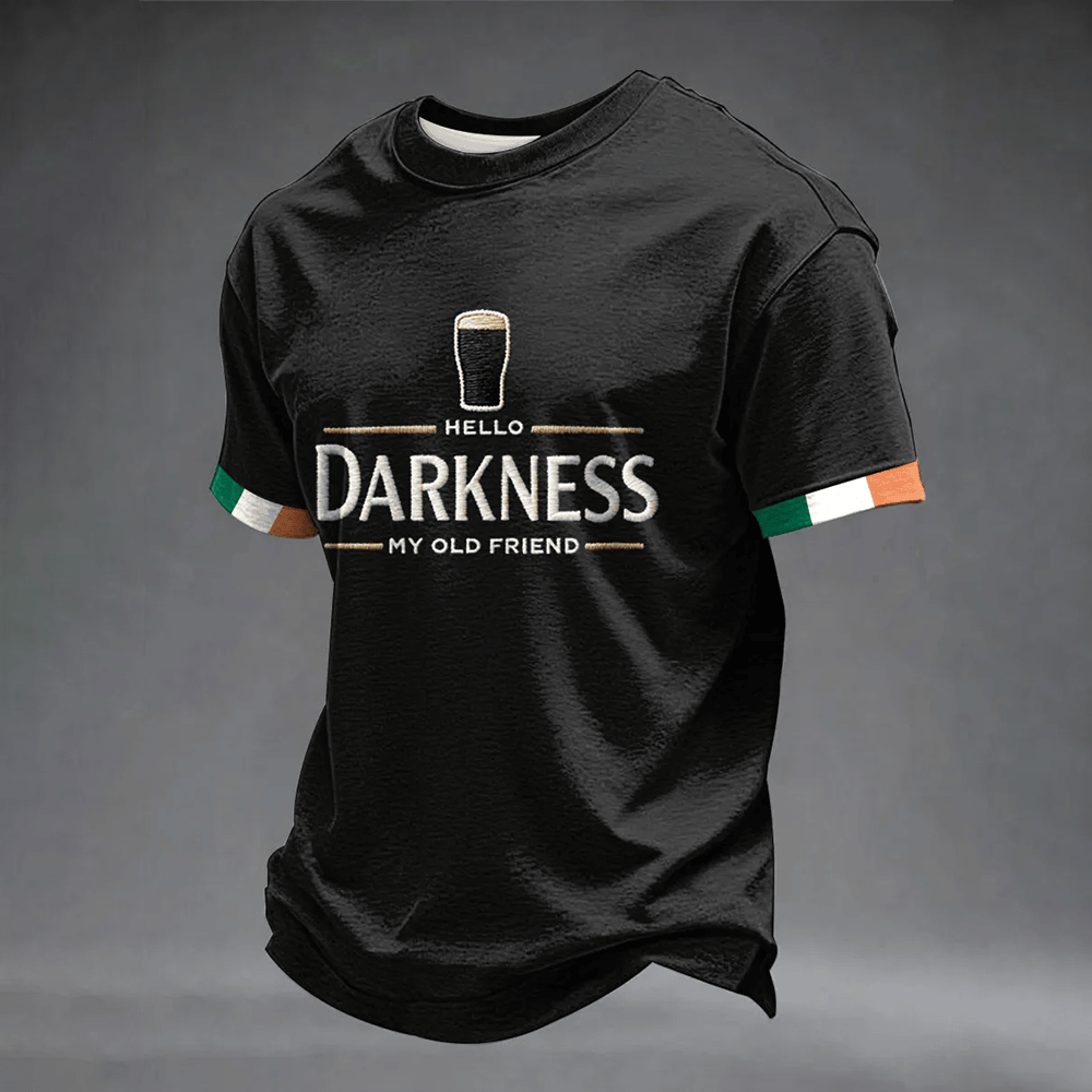 Hello Darkness My Old Friend T-Shirt Dry Irish Scout St Patrick's Day 2026 Clothes