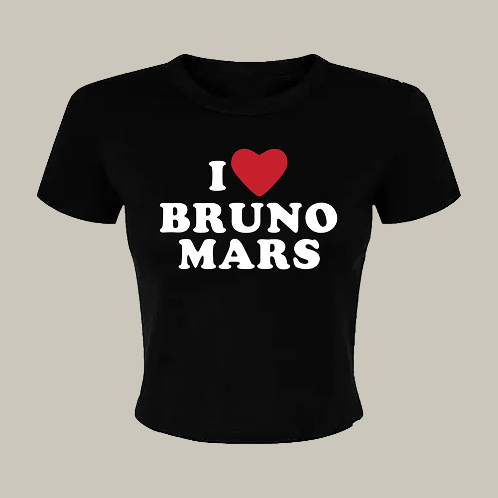 Hello Kitty Bruno Mars Live Baby Tee I Love BRUNO MARS Shirt Gift For Youth