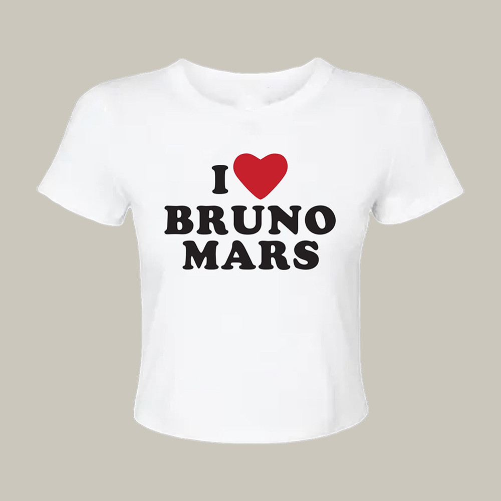Hello Kitty Bruno Mars Live Baby Tee I Love BRUNO MARS Tee Gift For Bestie