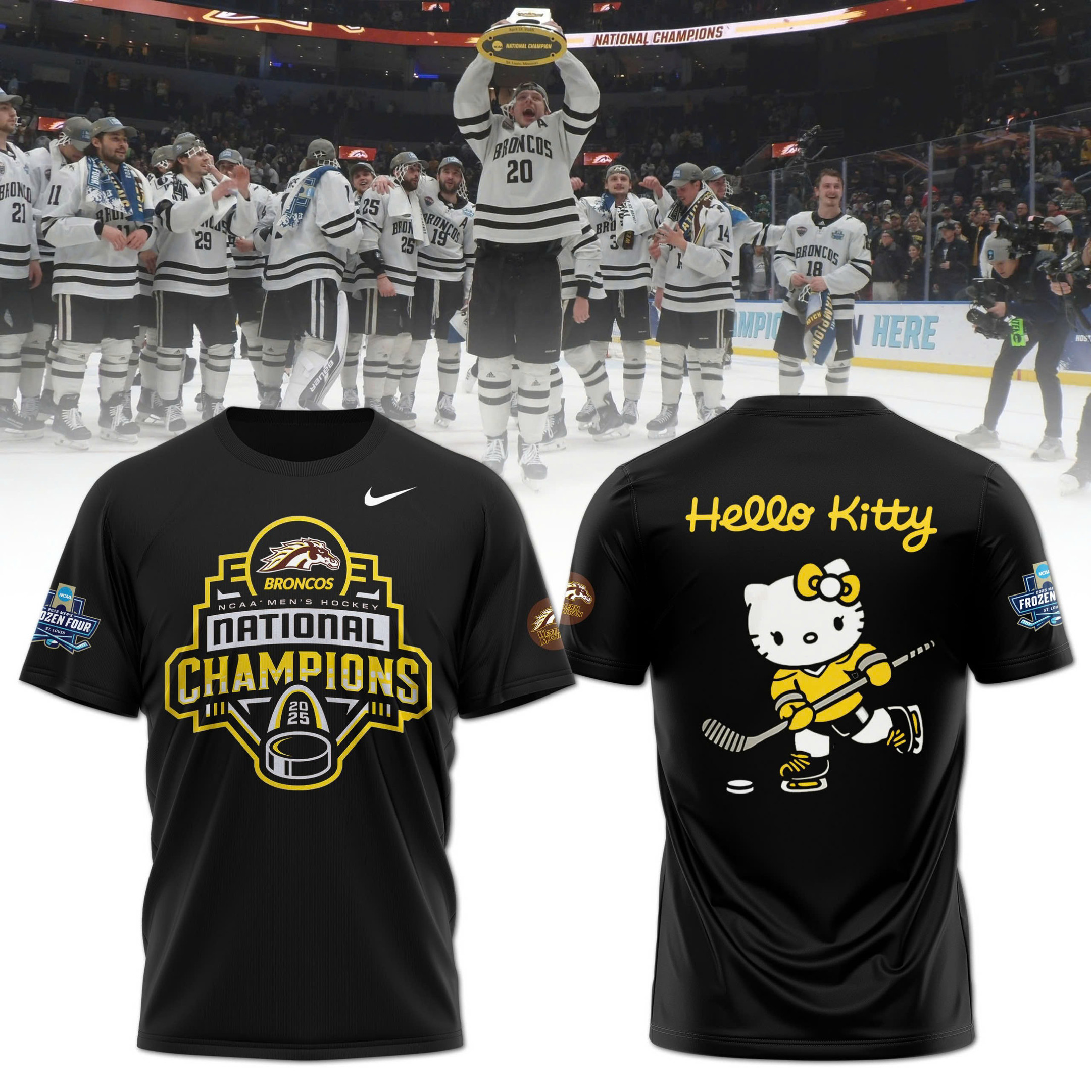 Hello Kitty x Western Hockey Club 2025 NCAA Division Shirt Gift Ideas For Hockey Fans
