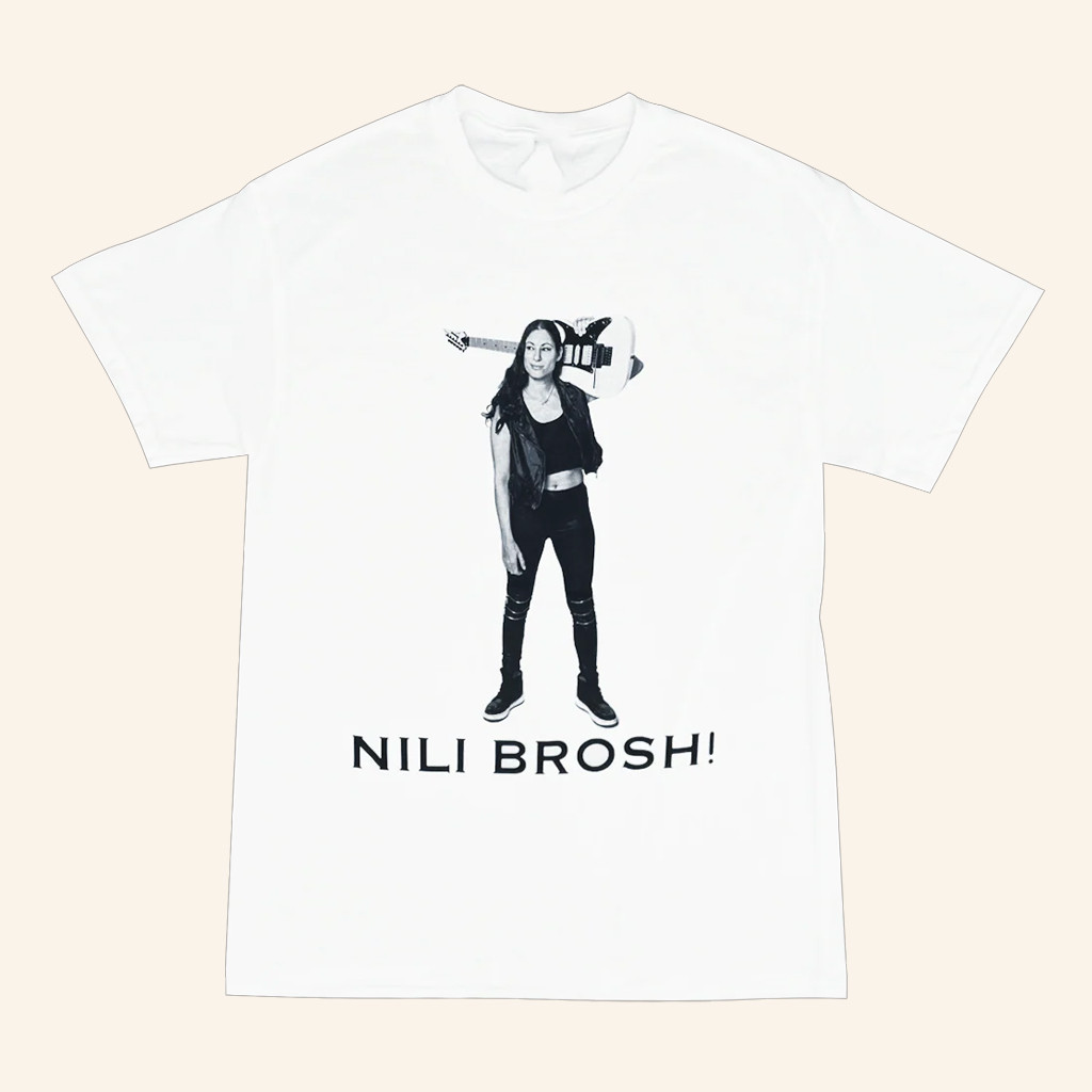 Hello Merch Nili Brosh Exclamation White T-Shirt Christmas Gifts For Mom