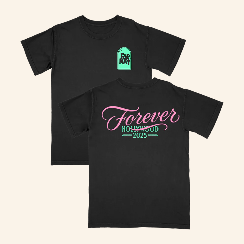 Hello Merch The Format Hollywood Forever Black T-Shirt The Format Merch Gifts For Rock Lovers