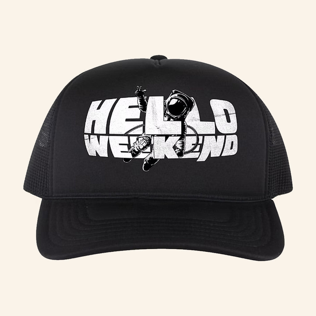 Helloweekendmusic Merch Hw Foam Trucker Hat Present For Husband Helloweekendmusic Merch Hw Foam Trucker Hat Present For Husband