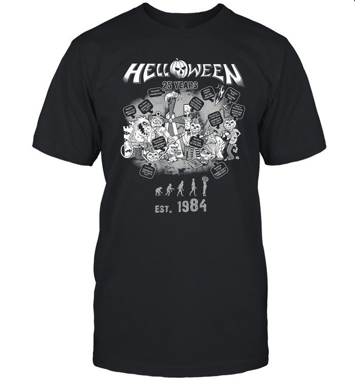 Helloween 1986 - 2026 Anniversary Merch Helloween 25 Years Est 1984 T-Shirt Gift For Music Addicts