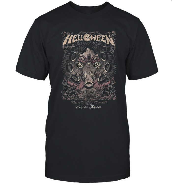 Helloween 1986 - 2026 Anniversary Merch Helloween United Forces T-Shirt Music Enthusiast Gift