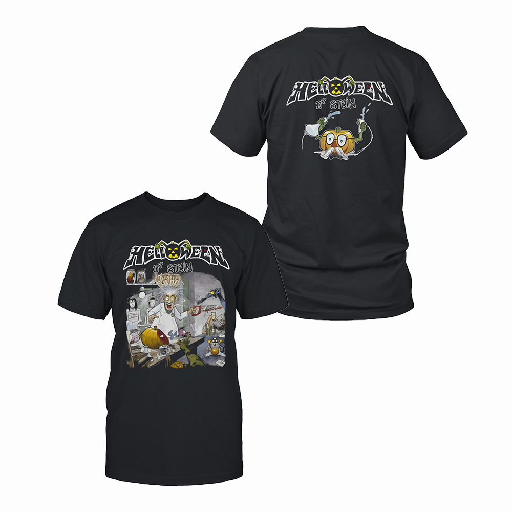 Helloween 40th Anniversary Celebration Merch Dr Stein T-Shirt Music Fan Gift