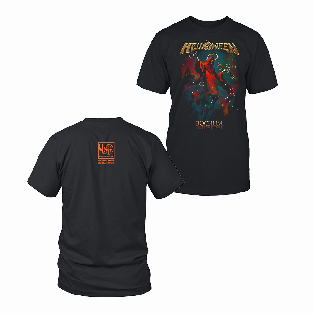Helloween 40th Anniversary Merch Helloween Bochum World Tour T-Shirt Gift For Music Fans