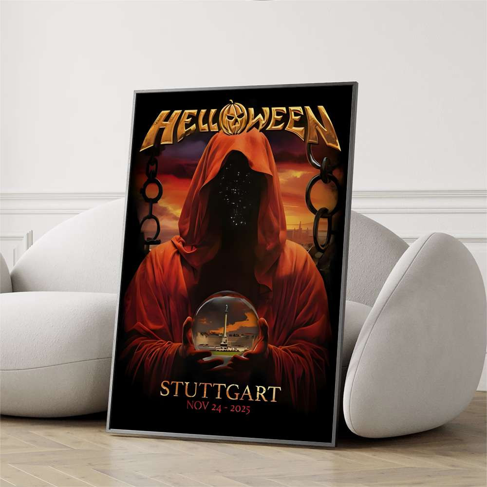 Helloween 40th Anniversary Merch Helloween Stuttg Nov 24-2025 Poster Music Fan Gift