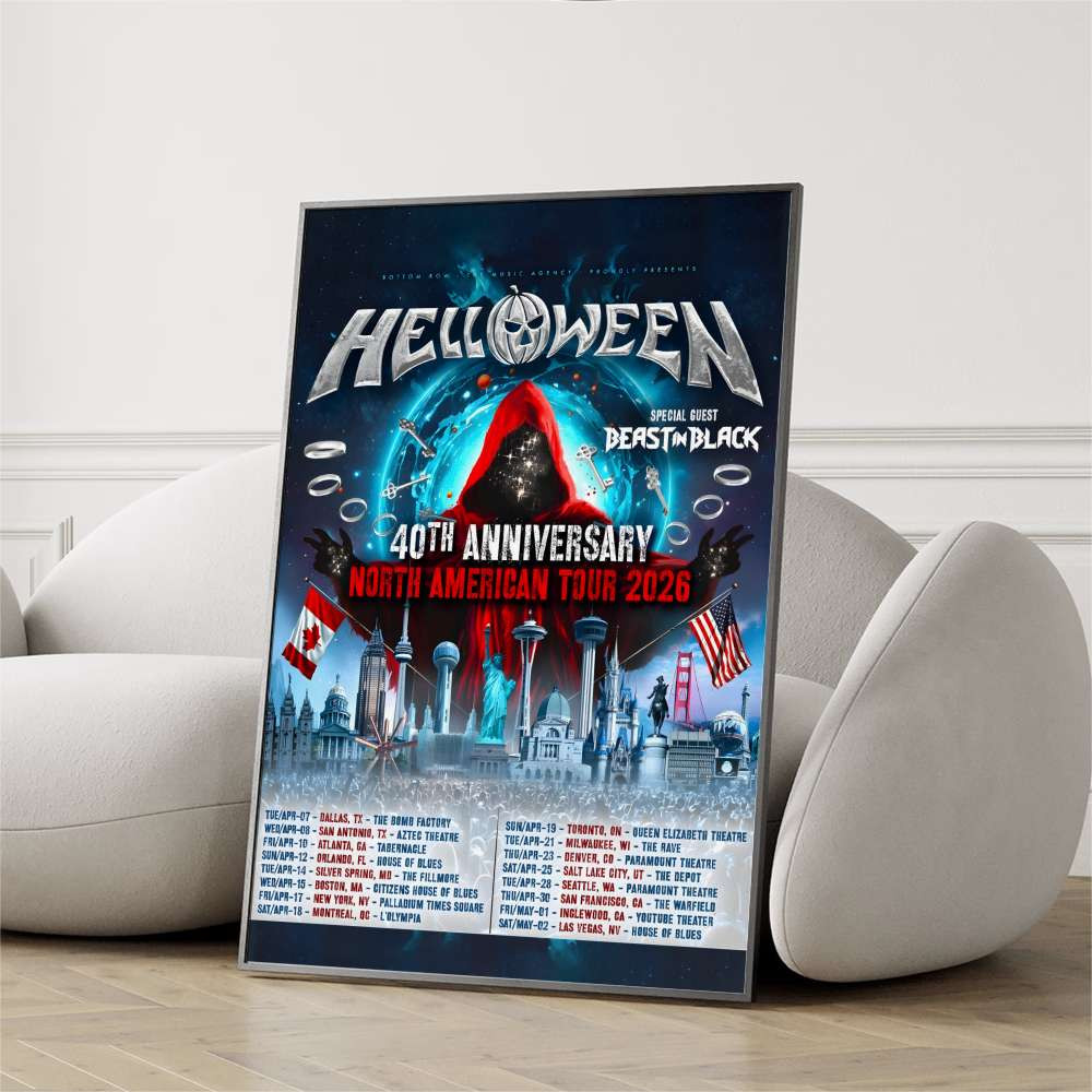 Helloween 40th Anniversary Merch Keeper Of The Seven Keys Poster Music Fan Present