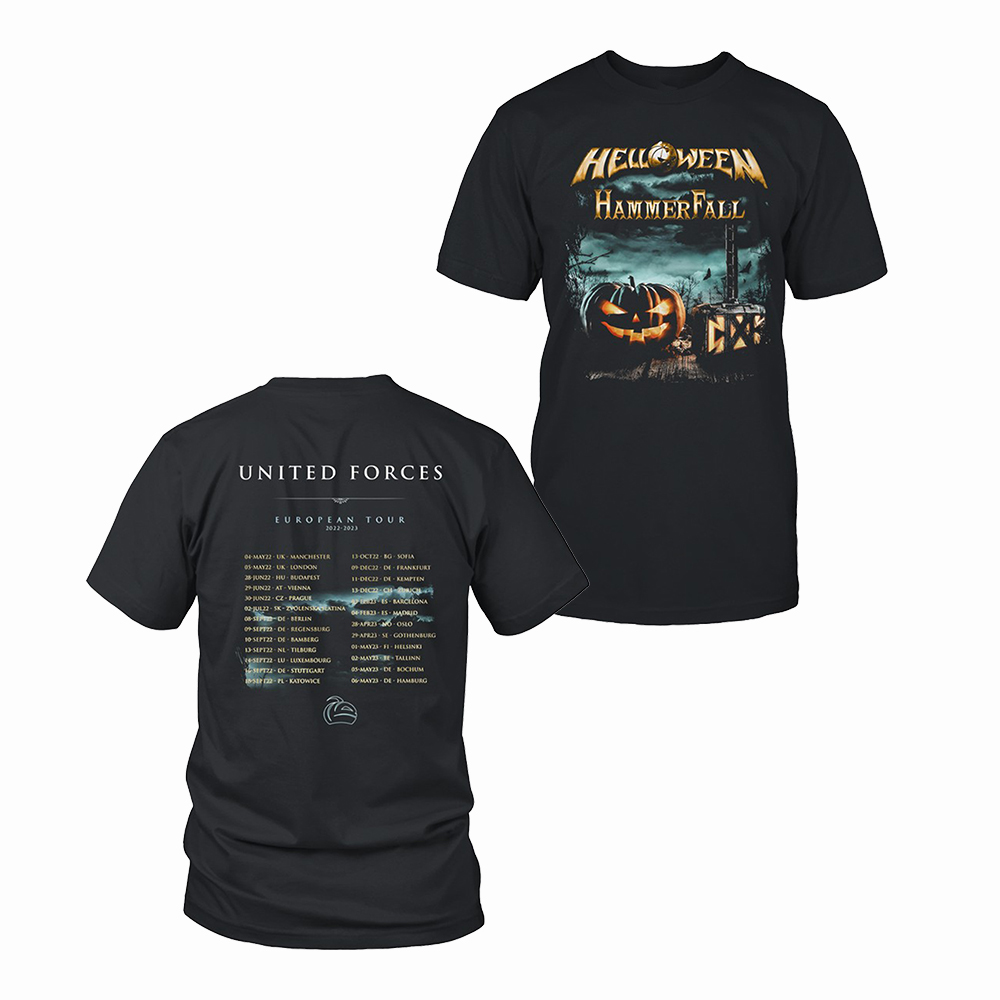 Helloween 40th Anniversary Merch The Pumpkin United T-Shirt Music Lover Present