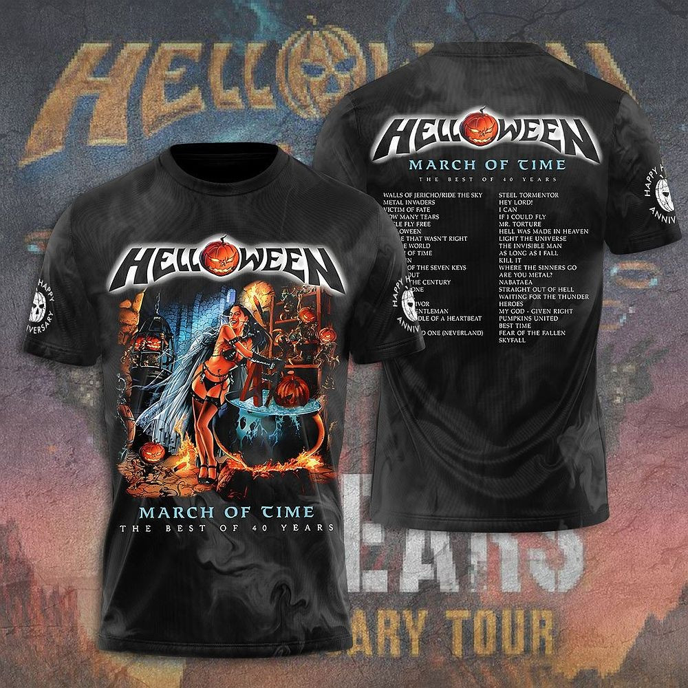 Helloween Tour March Of Time T-Shirt The Best Of 40 Years
