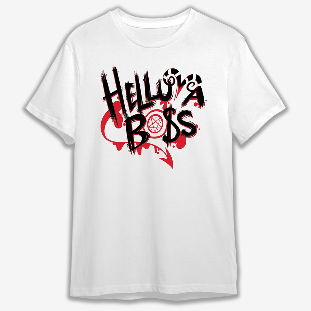 Helluva Boss Logo Helluva Boss T-Shirt Helluva Boss Clothes Cool Gift For Him