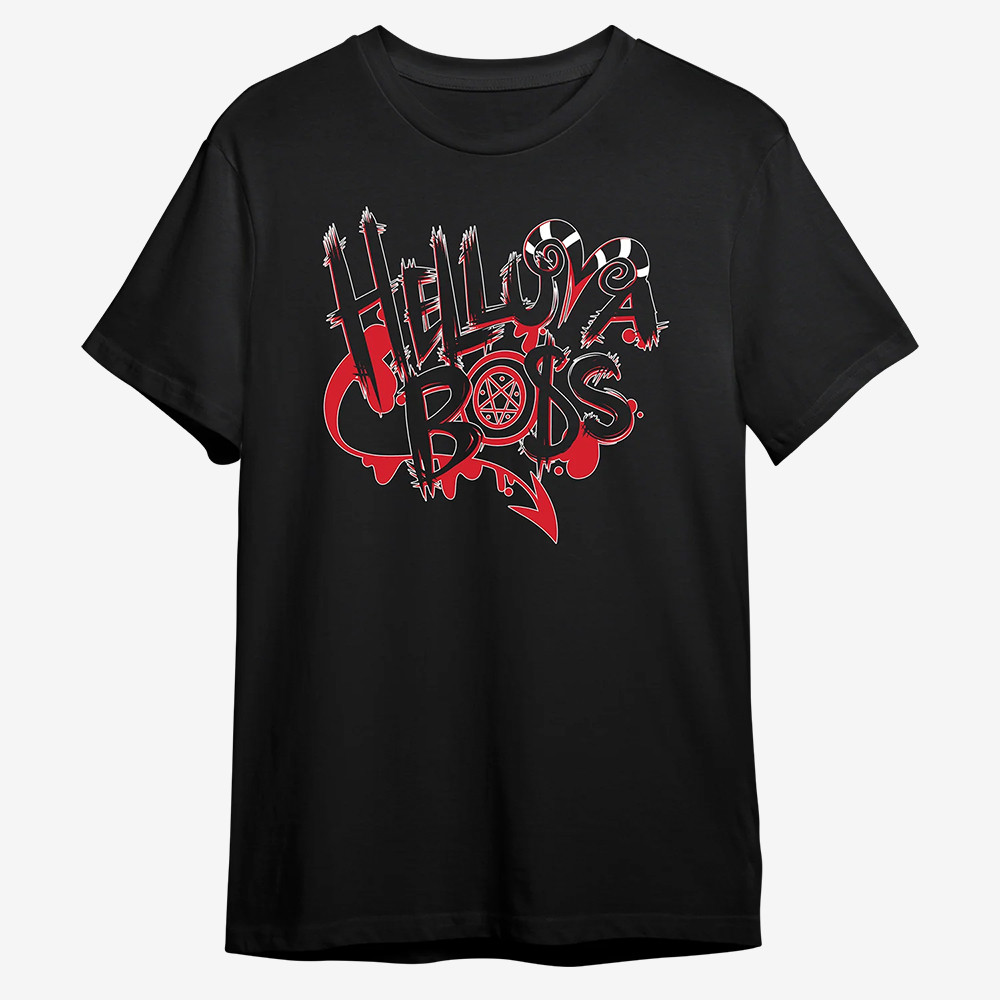 Helluva Boss Logo Helluva Boss T-Shirt Helluva Boss Merchandise Cool Gift For Anime Lovers