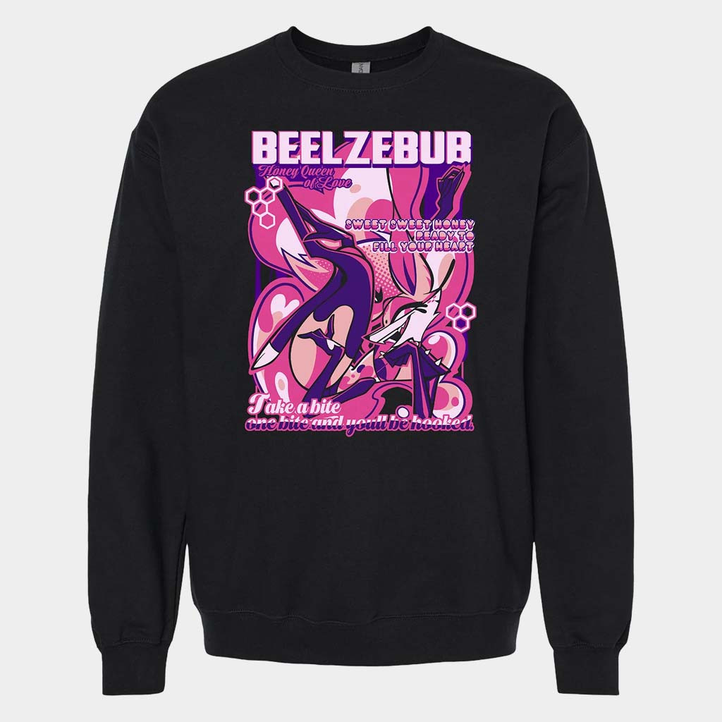 Helluva Boss Merch Bee Crewneck From Helluva Boss With Love Sweatshirt Daughter Gifts