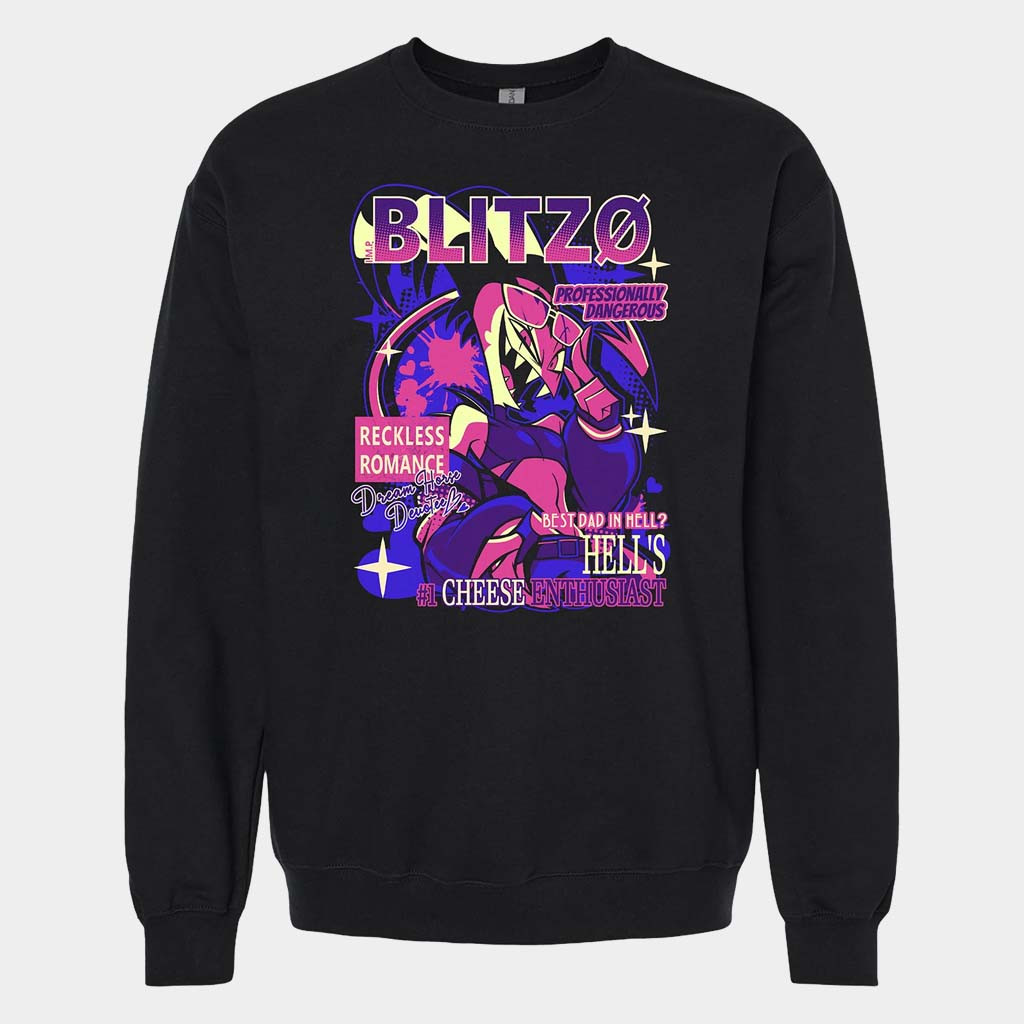 Helluva Boss Merch Blitz Crewneck From Helluva Boss With Love Sweatshirt Gift For Fans