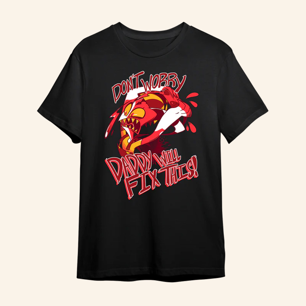 Helluva Boss Merch Daddy Will Fix This T-Shirt Top Christmas Gifts For Men