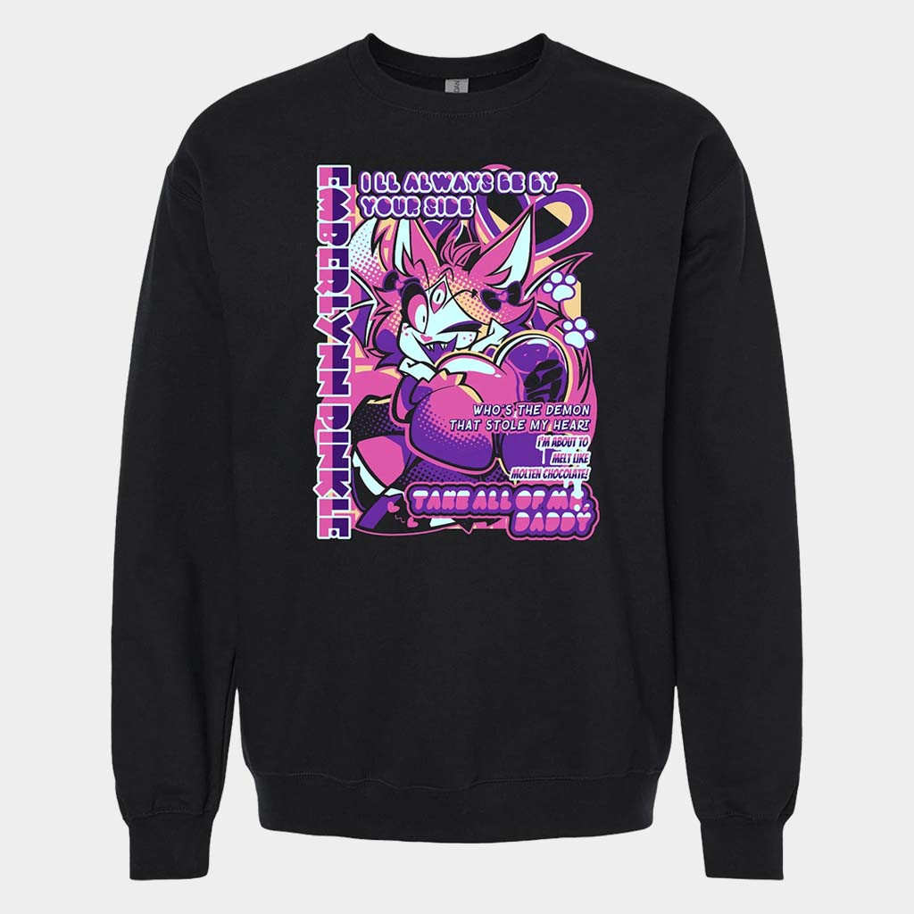 Helluva Boss Merch Emberlynn Crewneck From Helluva Boss With Love Sweatshirt Gift For Wife