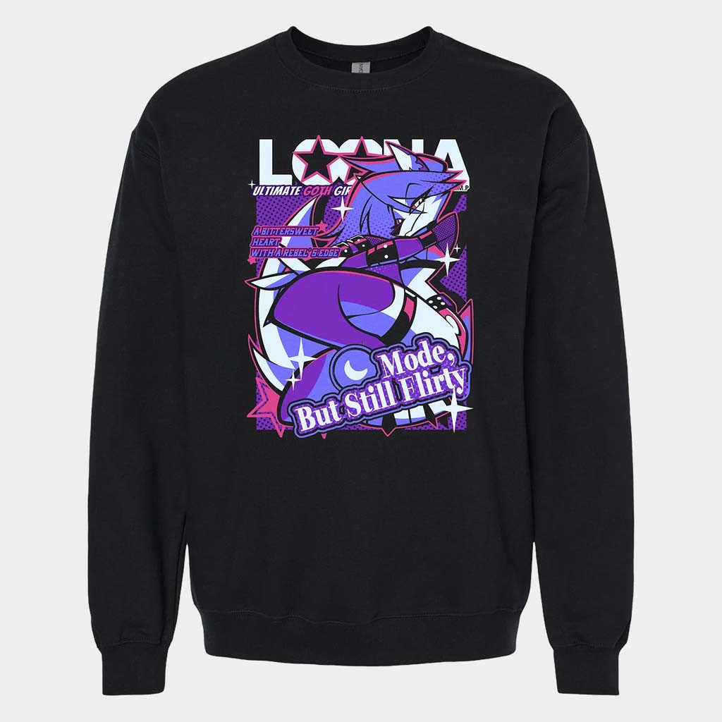 Helluva Boss Merch Loona Crewneck From Helluva Boss With Love Sweatshirt Gift For Her