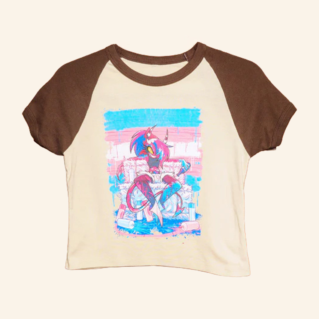 Helluva Boss Merch Sallie May Raglan Baby Tee Christmas Present Ideas For Sister Helluva Boss Merch Sallie May Raglan Baby Tee Christmas Present Ideas For Sister