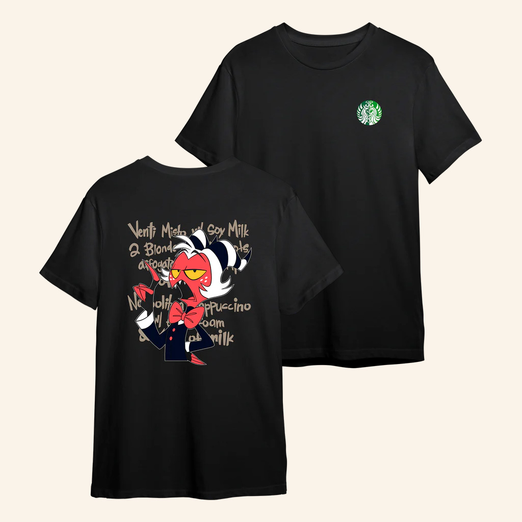 Helluva Boss Merch Truth Seekers Moxxie Drink Order T-Shirt Christmas Gifts For Young Men Helluva Boss Merch Truth Seekers Moxxie Drink Order T-Shirt Christmas Gifts For Young Men