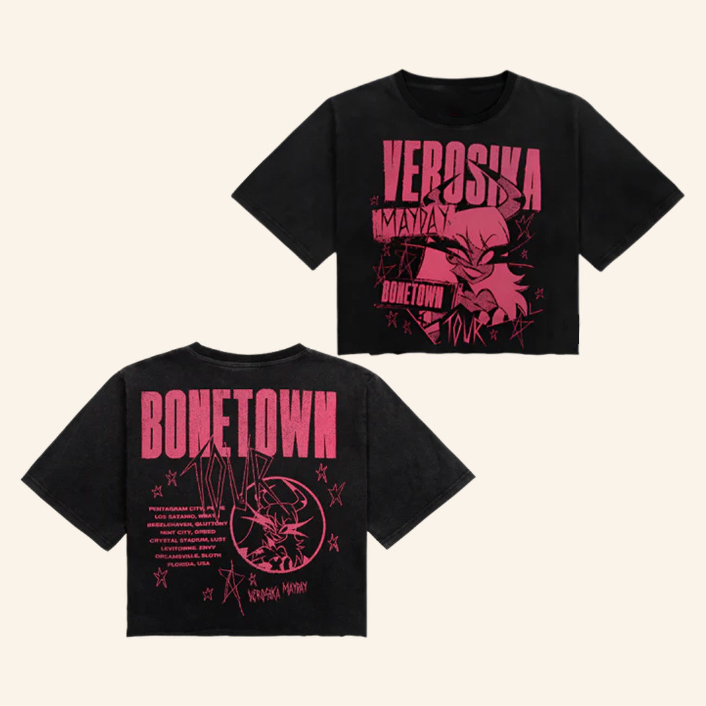 Helluva Boss Merch Verosika Mayday Bonetown Crop Top Best Christmas Presents For Sister Helluva Boss Merch Verosika Mayday Bonetown Crop Top Best Christmas Presents For Sister