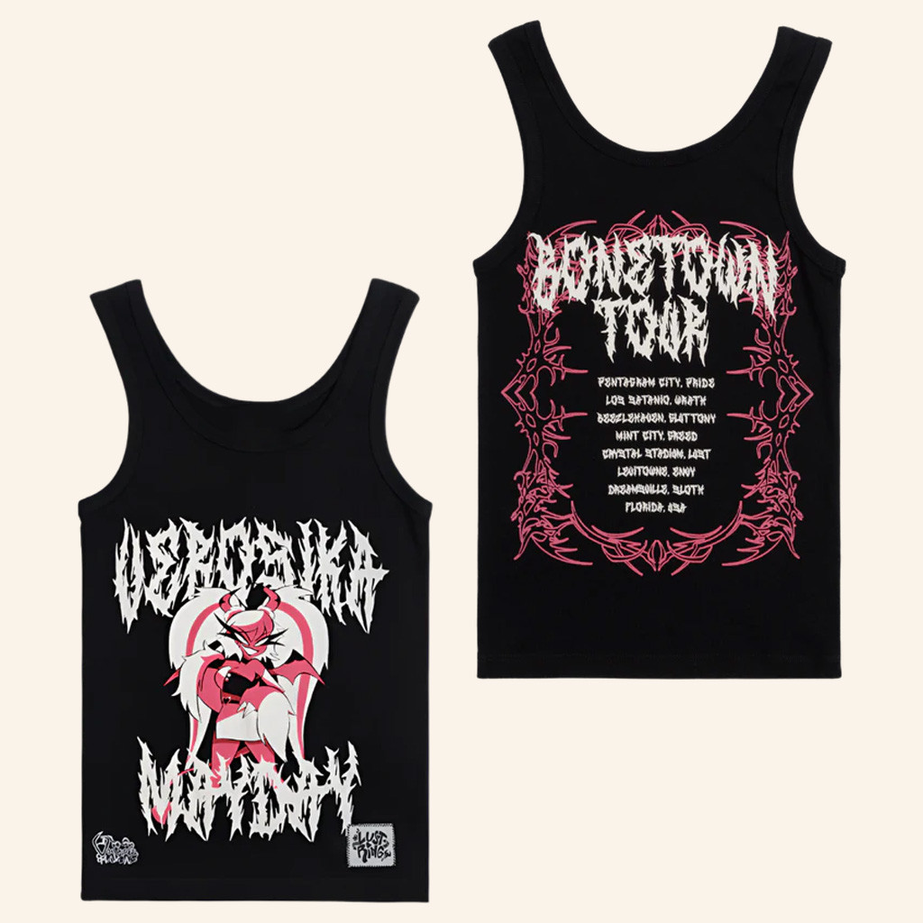 Helluva Boss Merch Verosika Mayday Bonetown Tour Tank Top Christmas Gifts For Friend Helluva Boss Merch Verosika Mayday Bonetown Tour Tank Top Christmas Gifts For Friend