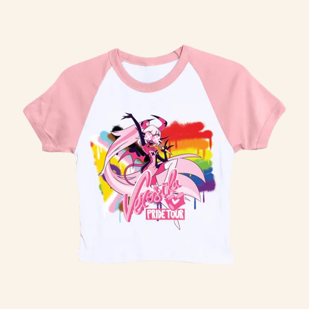 Helluva Boss Merch Verosika Pride Tour Raglan Baby Tee Christmas Ideas For Her Helluva Boss Merch Verosika Pride Tour Raglan Baby Tee Christmas Ideas For Her