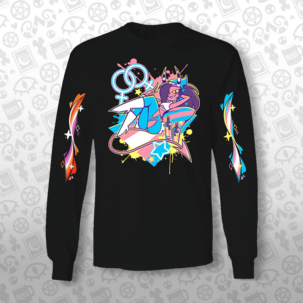 Helluva Boss Pride Merch 2025 Sallie May Pride Long Sleeve Shirt Father's Day Gifts For Husband