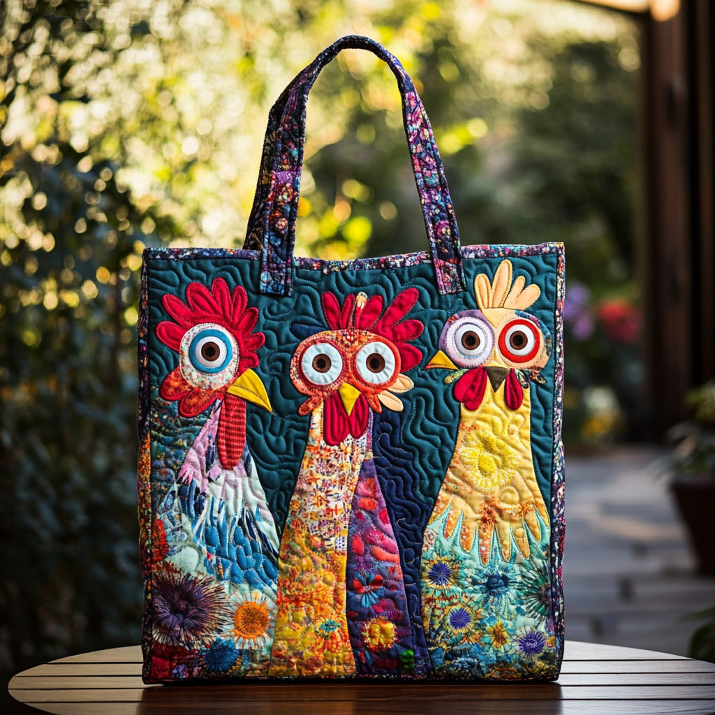 Hen Party Quilted Tote Bag Gifts For Farmers For Christmas