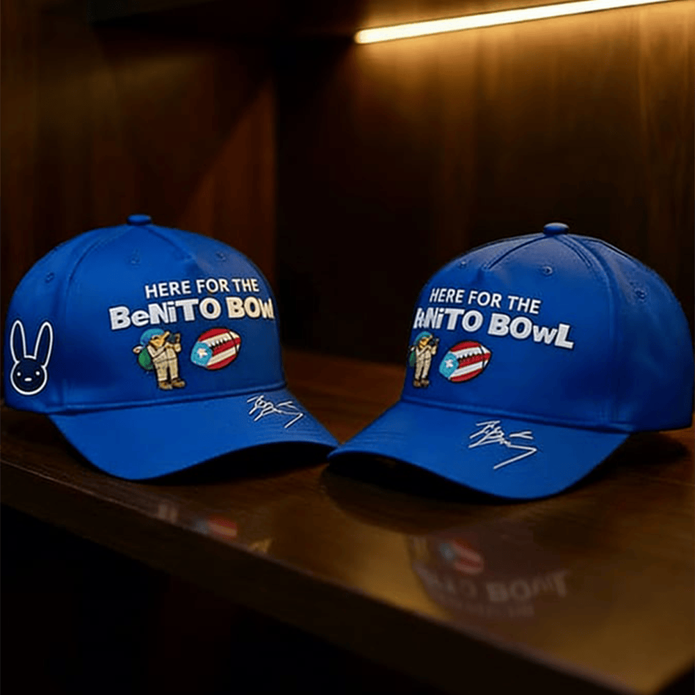 Here For The Benito Bowl Frog Hat Bad Bunny Halftime Show Cap Gift For Boyfriend