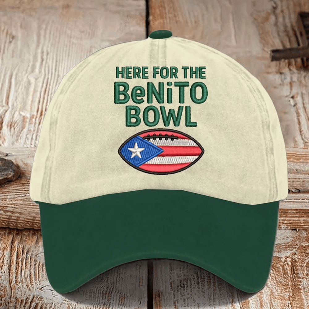 Here For The Benito Bowl Hat Bad Bunny Super Bowl Baseball Cap Best Presents For Him