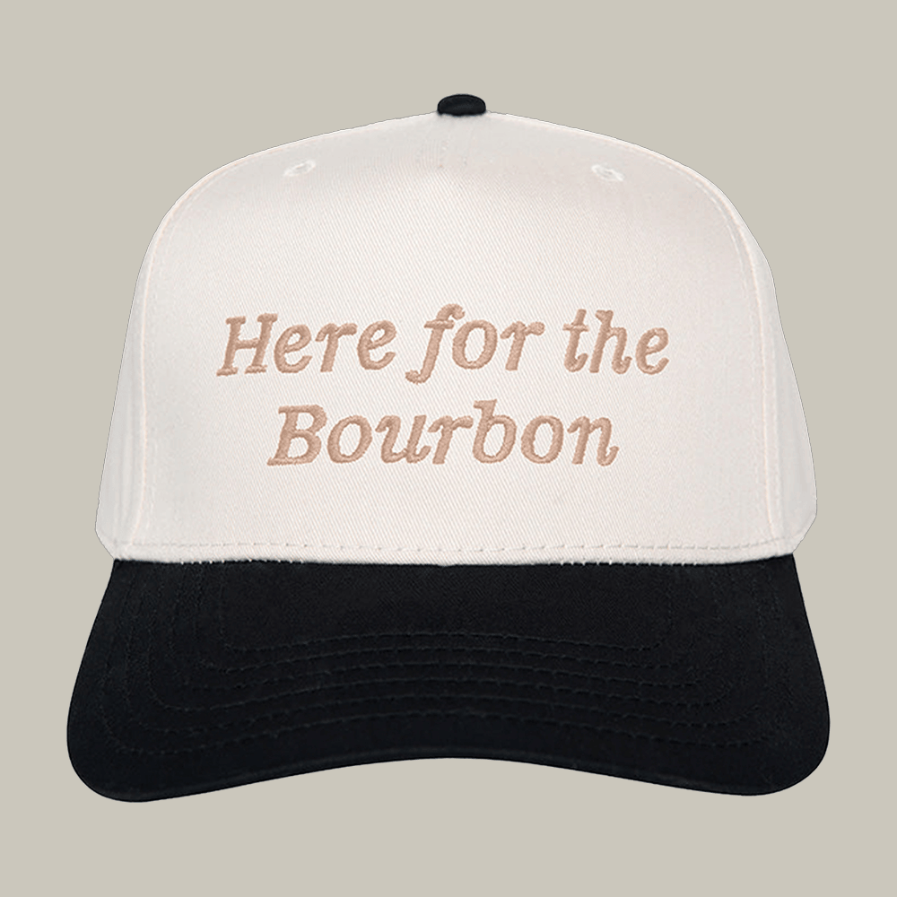 Here For The Bourbon Trucker Hat Katydid Brand Hat Unique Gift For Veterans