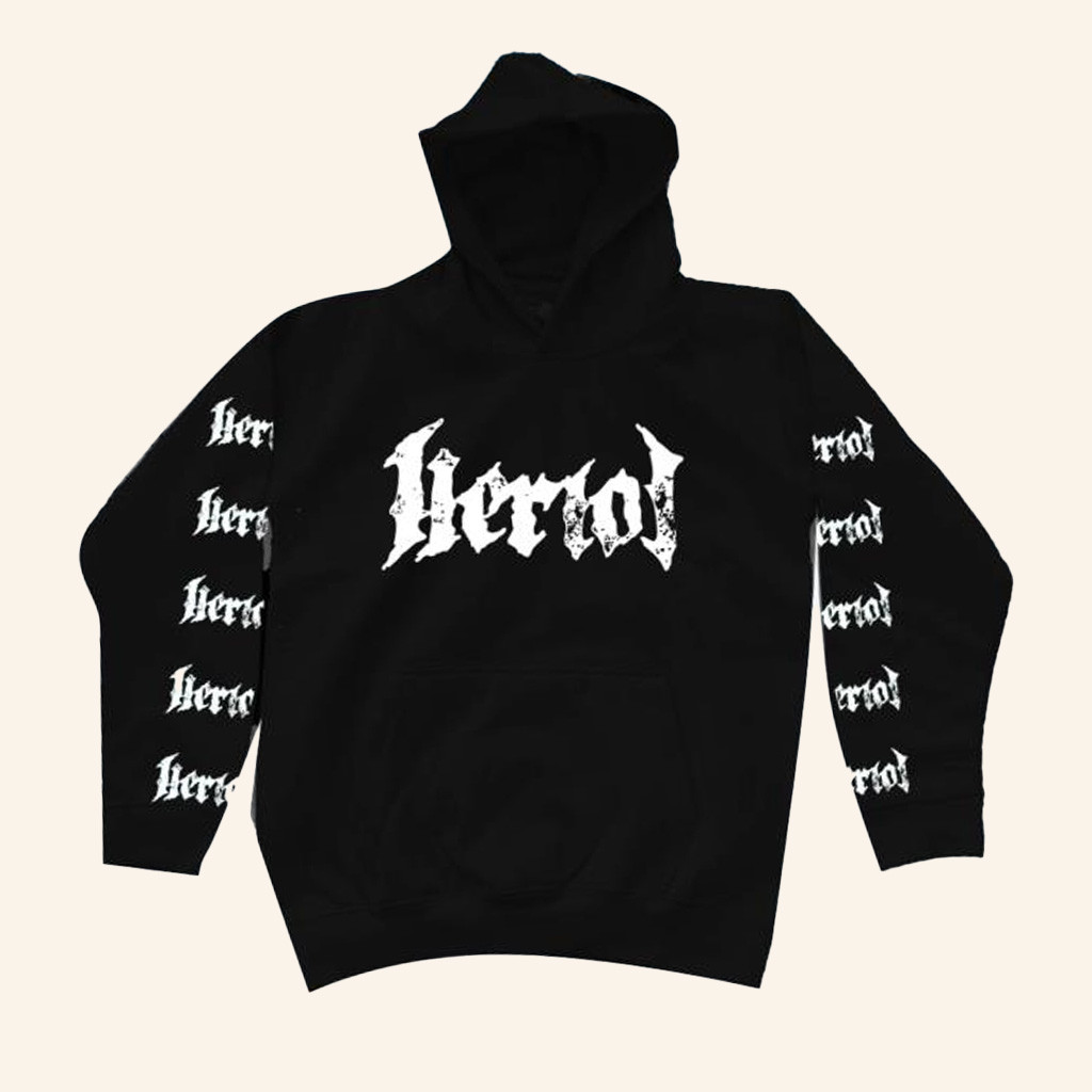 Heriot Metal Merch Logo Black Hoodie Cool Gifts For Music Lovers Heriot Metal Merch Logo Black Hoodie Cool Gifts For Music Lovers