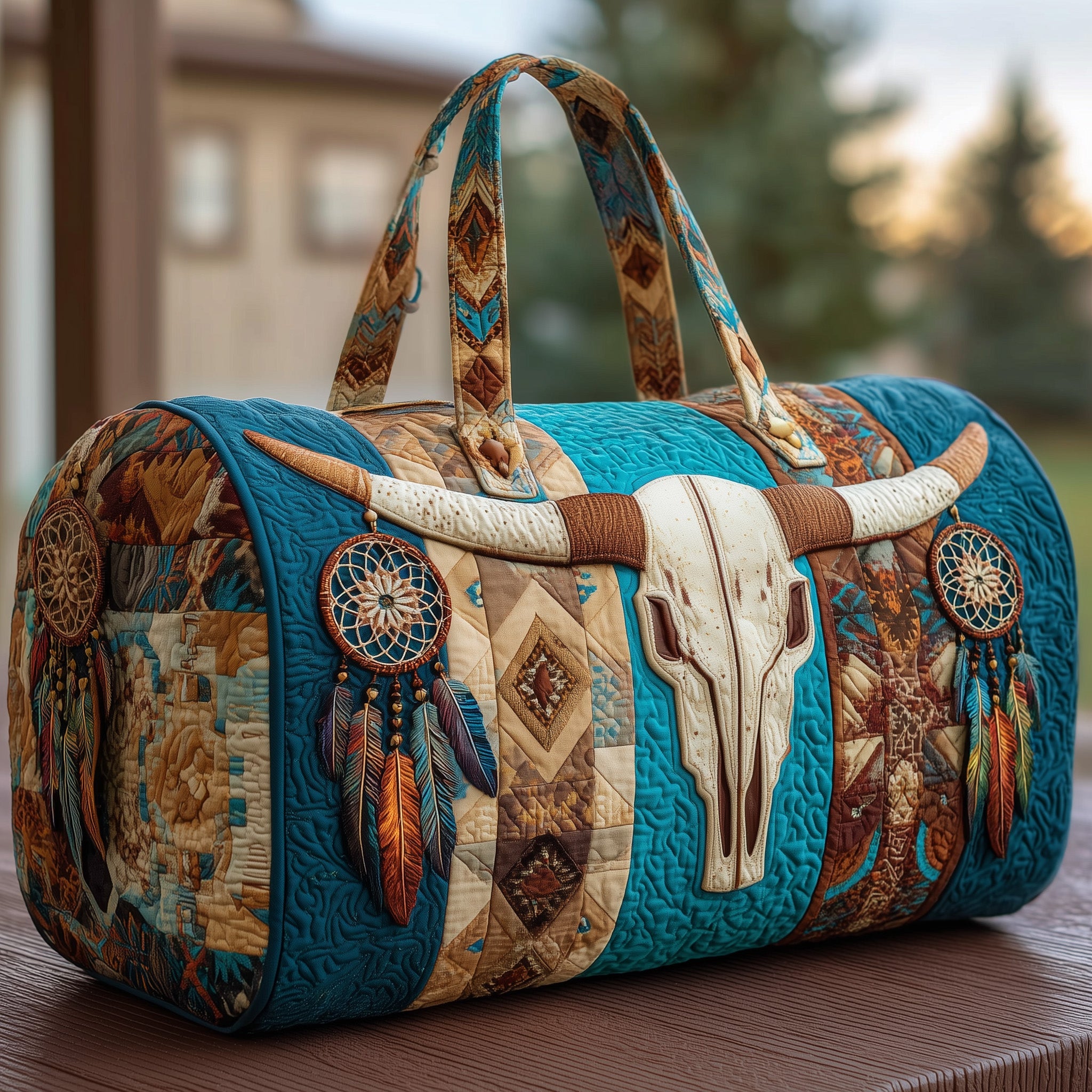 Heritage Glow Quilted Duffle Bag Gift For Family
