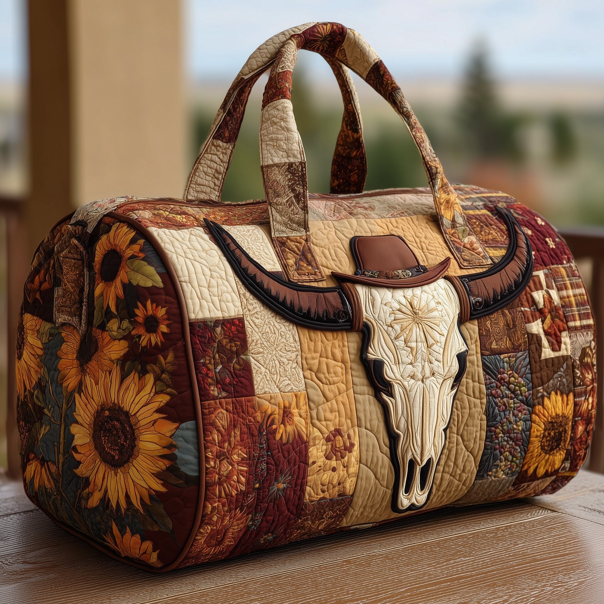 Heritage Glow Quilted Duffle Bag Gift For Friends