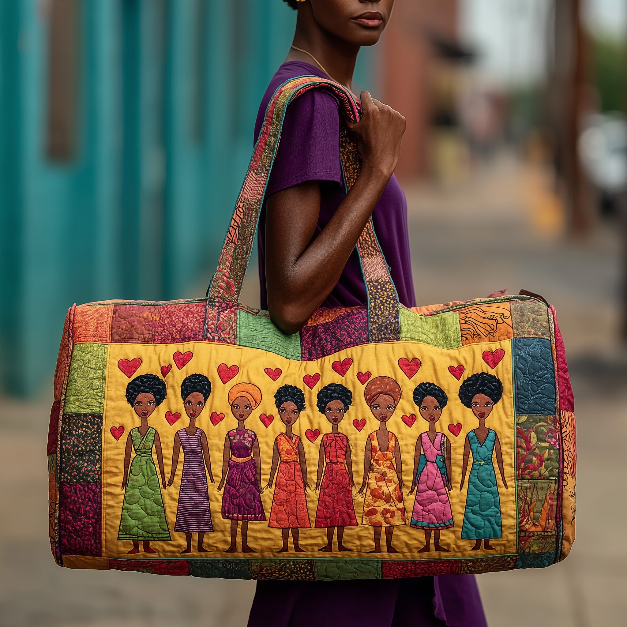 Heritage Grace Quilted Duffle Bag Durable And Lightweight