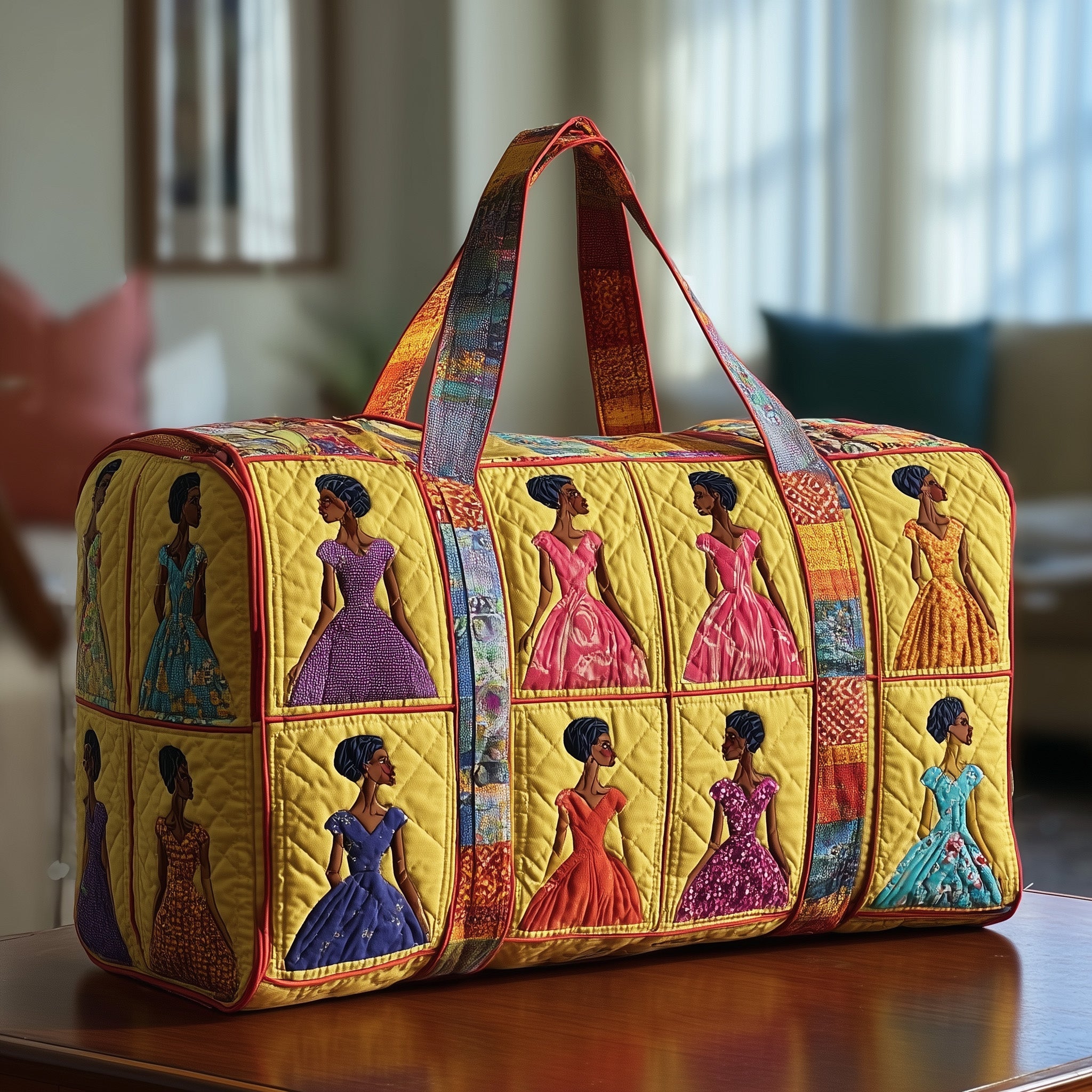 Heritage Grace Quilted Duffle Bag For Daily Commute