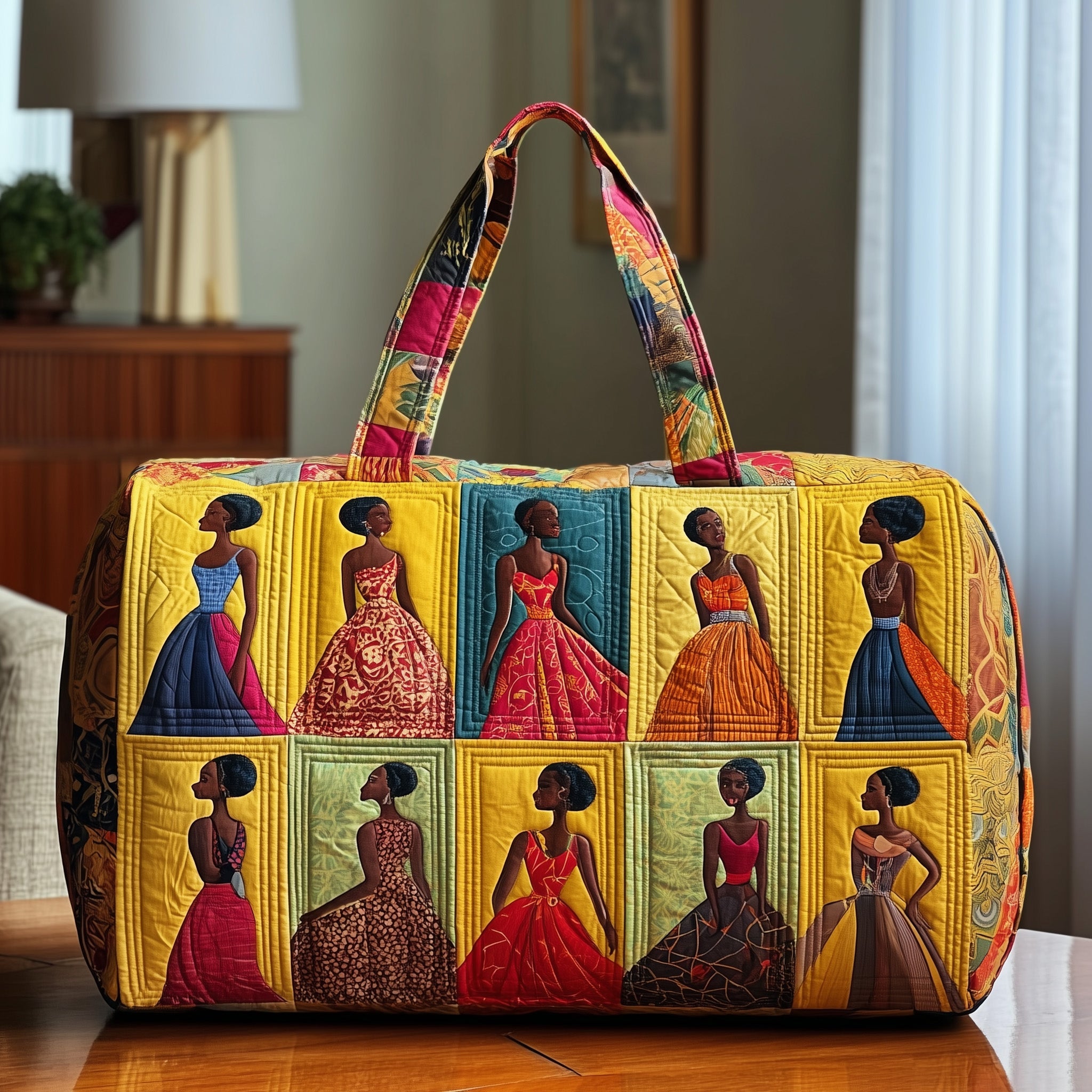 Heritage Grace Quilted Duffle Bag For School And Gym