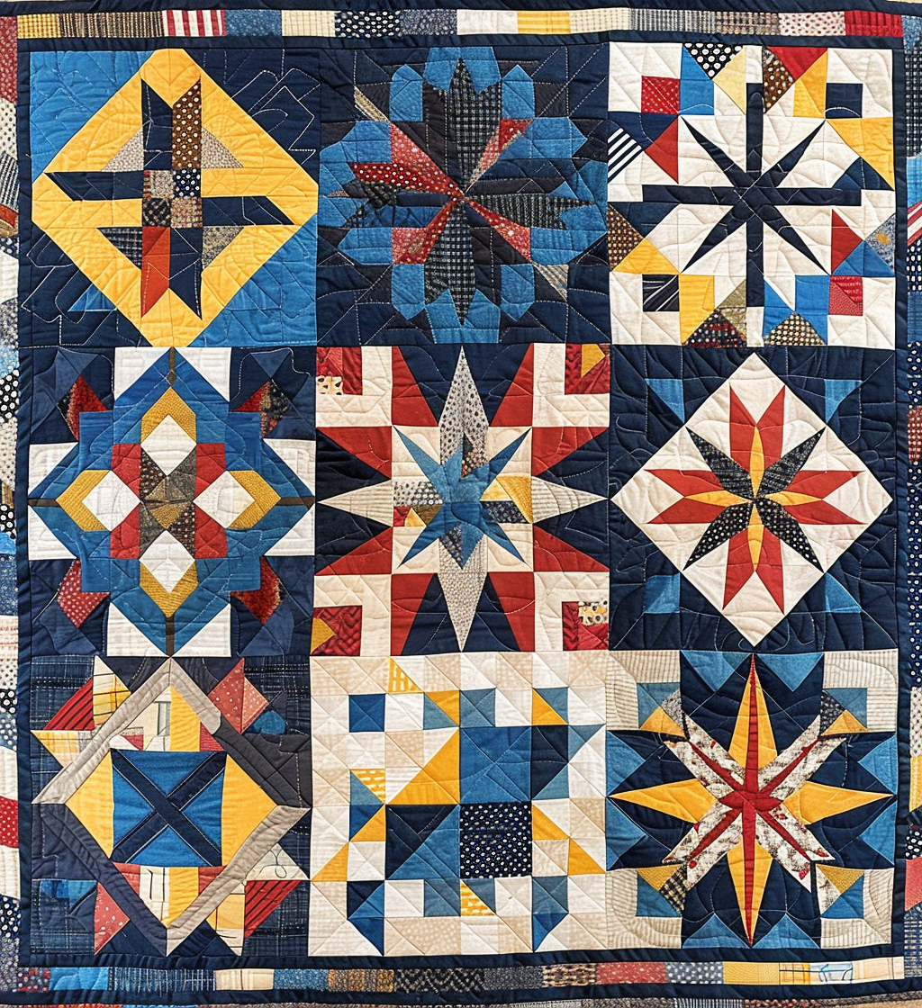 Heritage Harmony Quilted Blanket Native American Indian Gifts