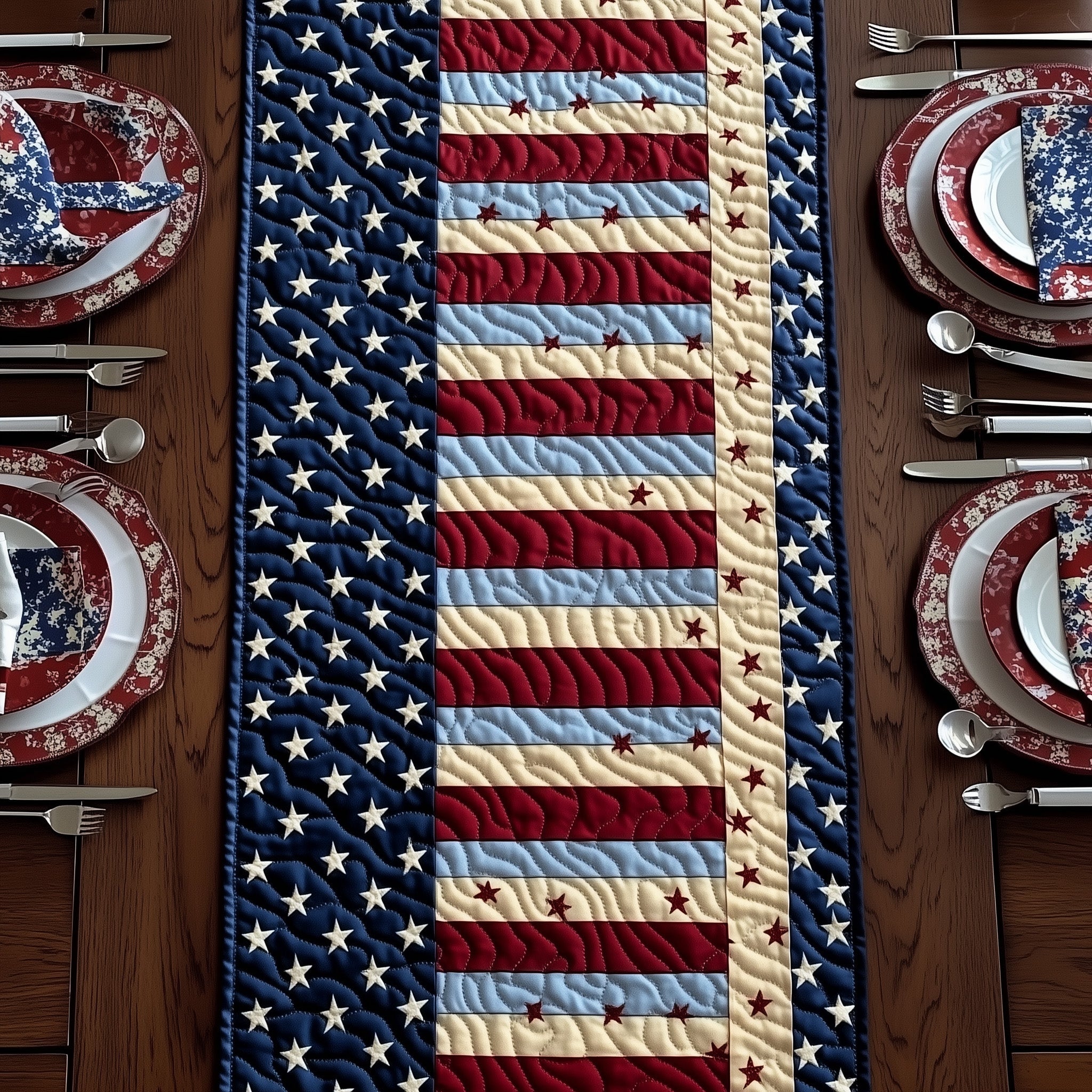 Heritage Lane Quilted Table Runner Table Runner Gift for Holiday Season