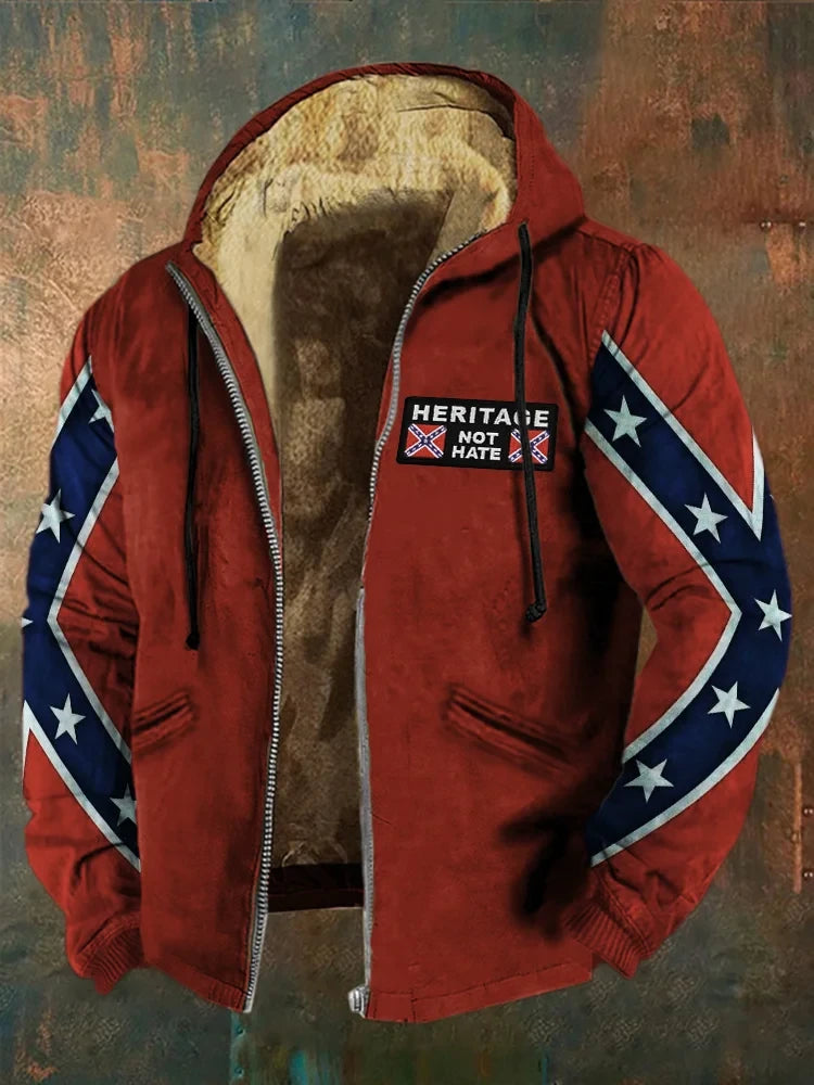 Heritage Not Hate Old Dixie Zip Hoodie Southern Pride Merch Gifts For Dad
