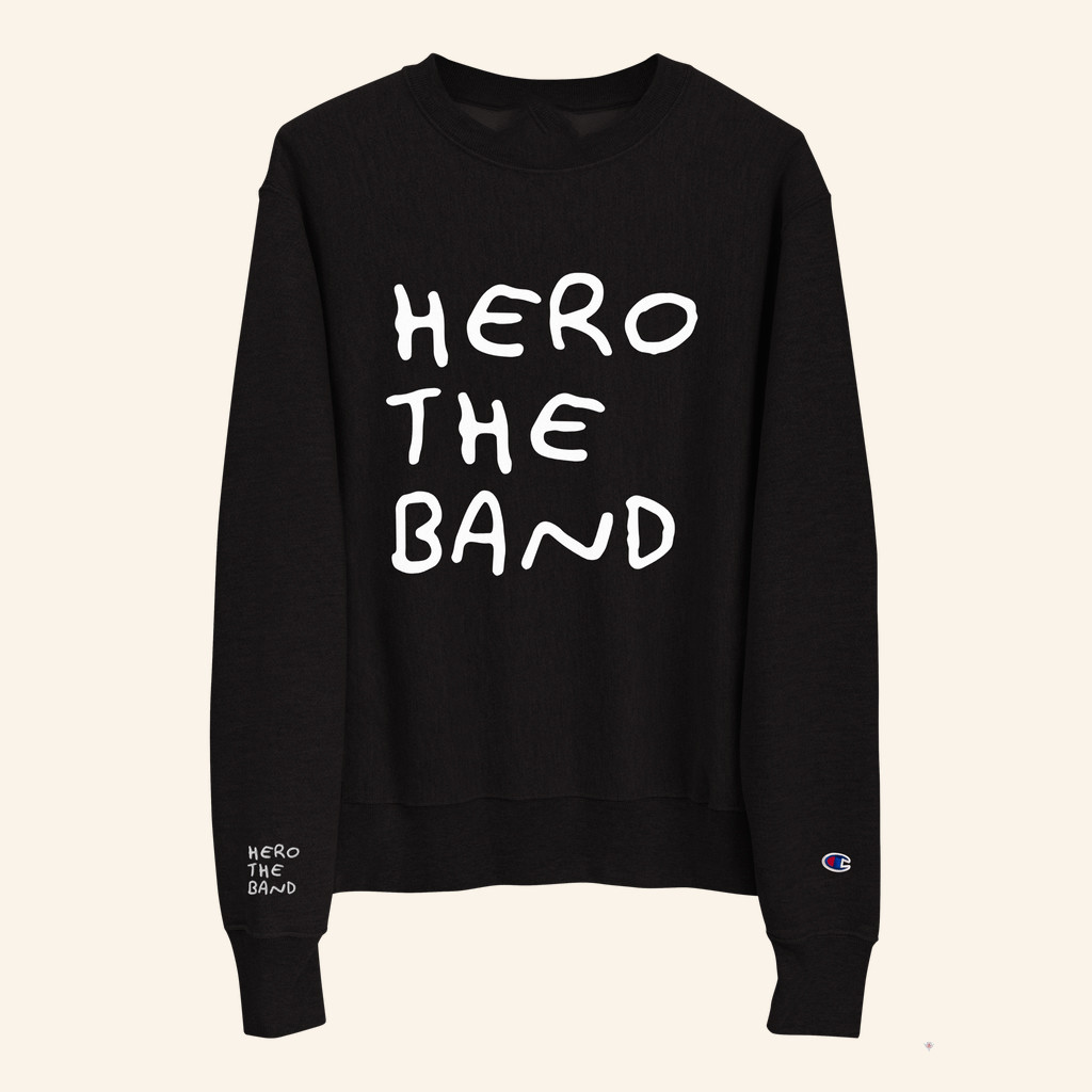 Hero The Band Merch Hero The Band Champion Sweatshirt Gifts For Music Lovers