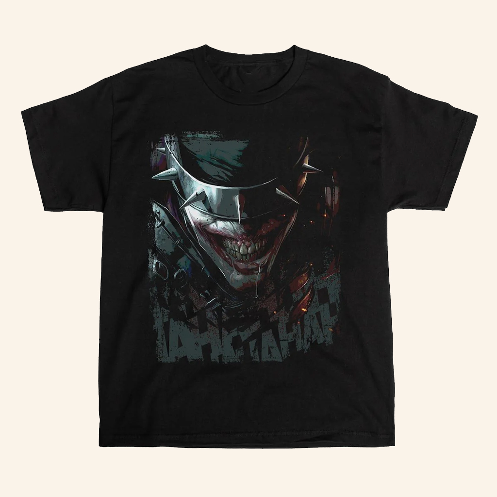 Heroes Villains Merch Dc Comics Batman Who Laughs Smile Forge T-Shirt Gifts For Father