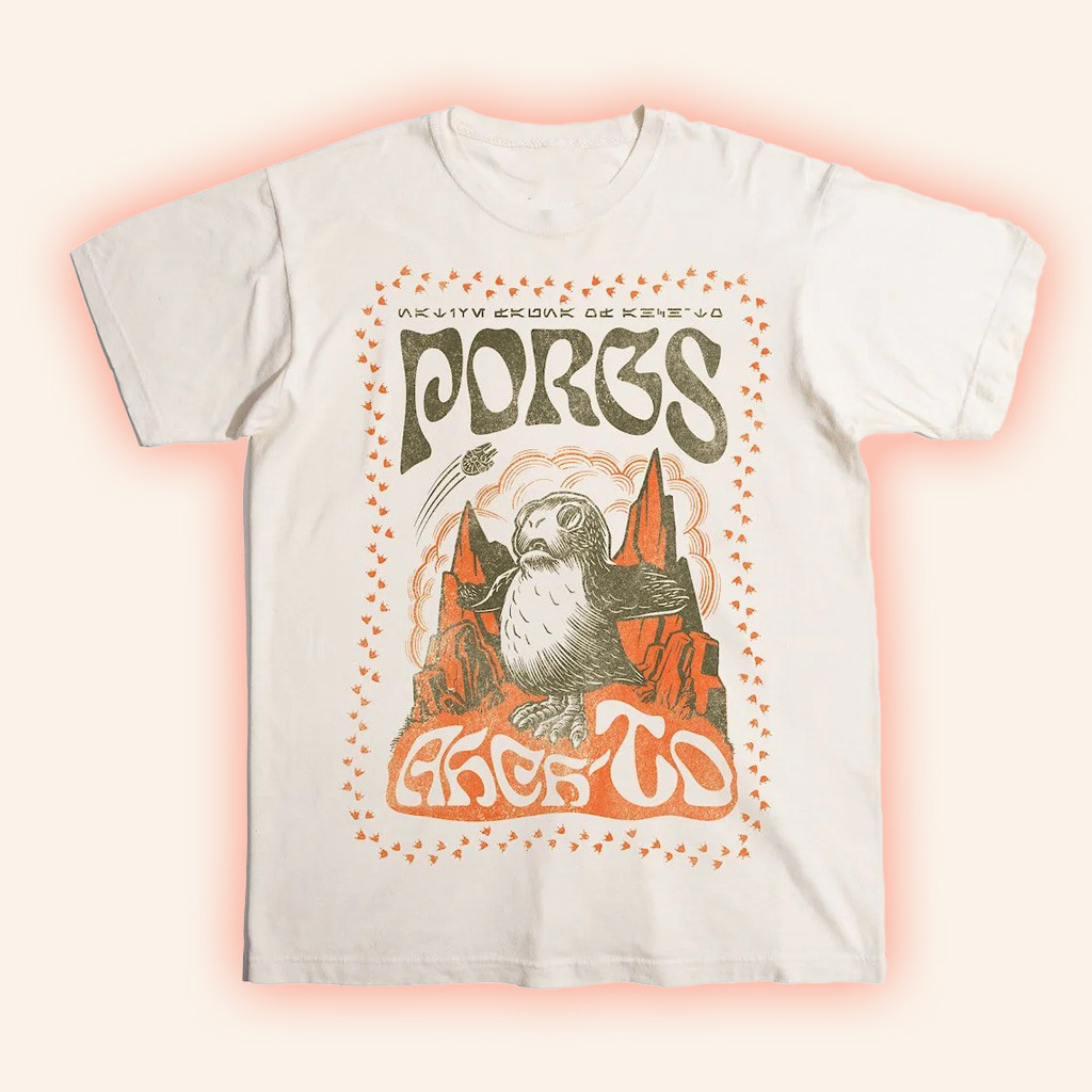 Heroes Villains Merch Star Wars Star Wars Porgs Stamp Zine T-Shirt Gift Ideas For Fans
