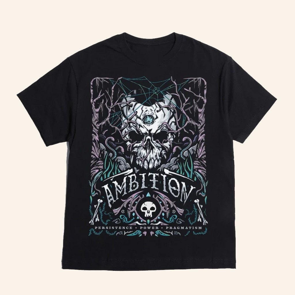 Heroes Villains Merch The Gathering Black Mana Grail T-Shirt Christmas Present Ideas For Son