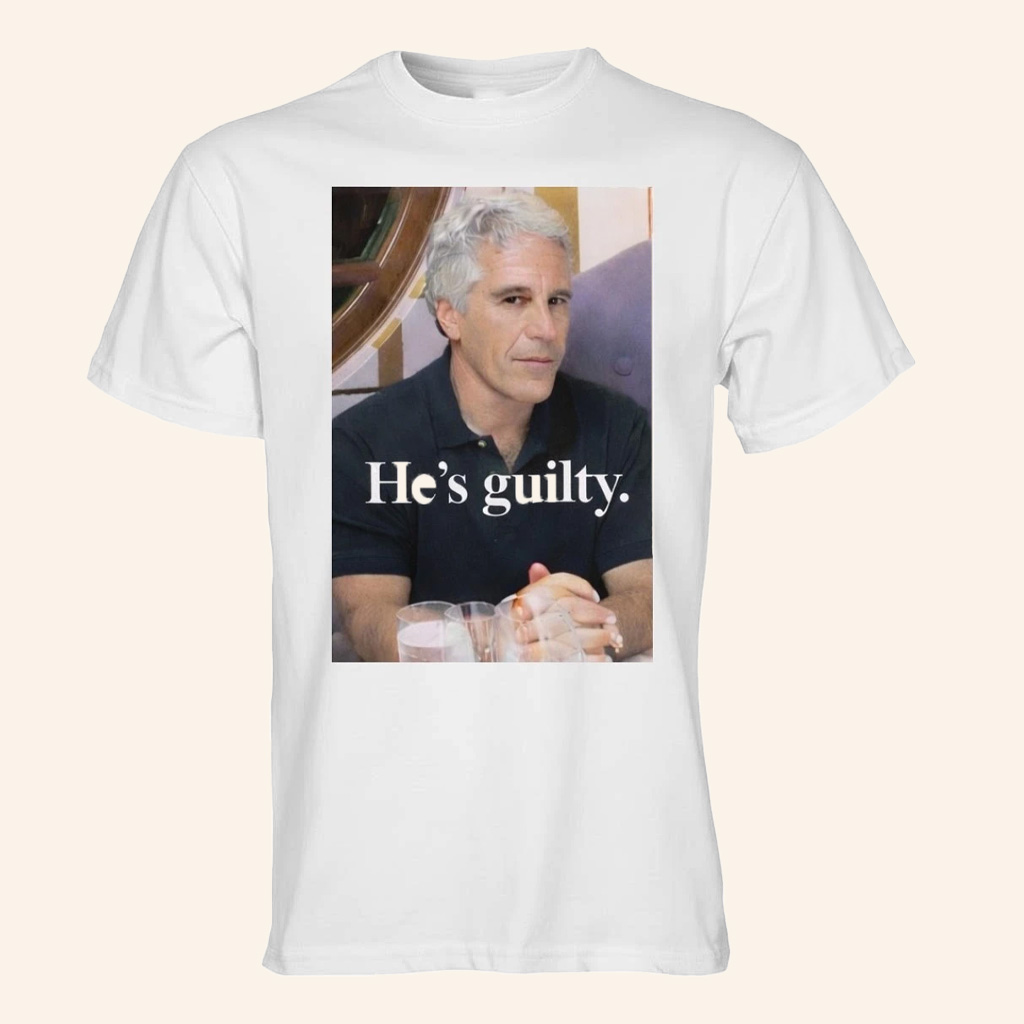 He's Guilty Merch Island T-Shirt Jeffrey Epstein Guilty Shirt Gifts For Adult