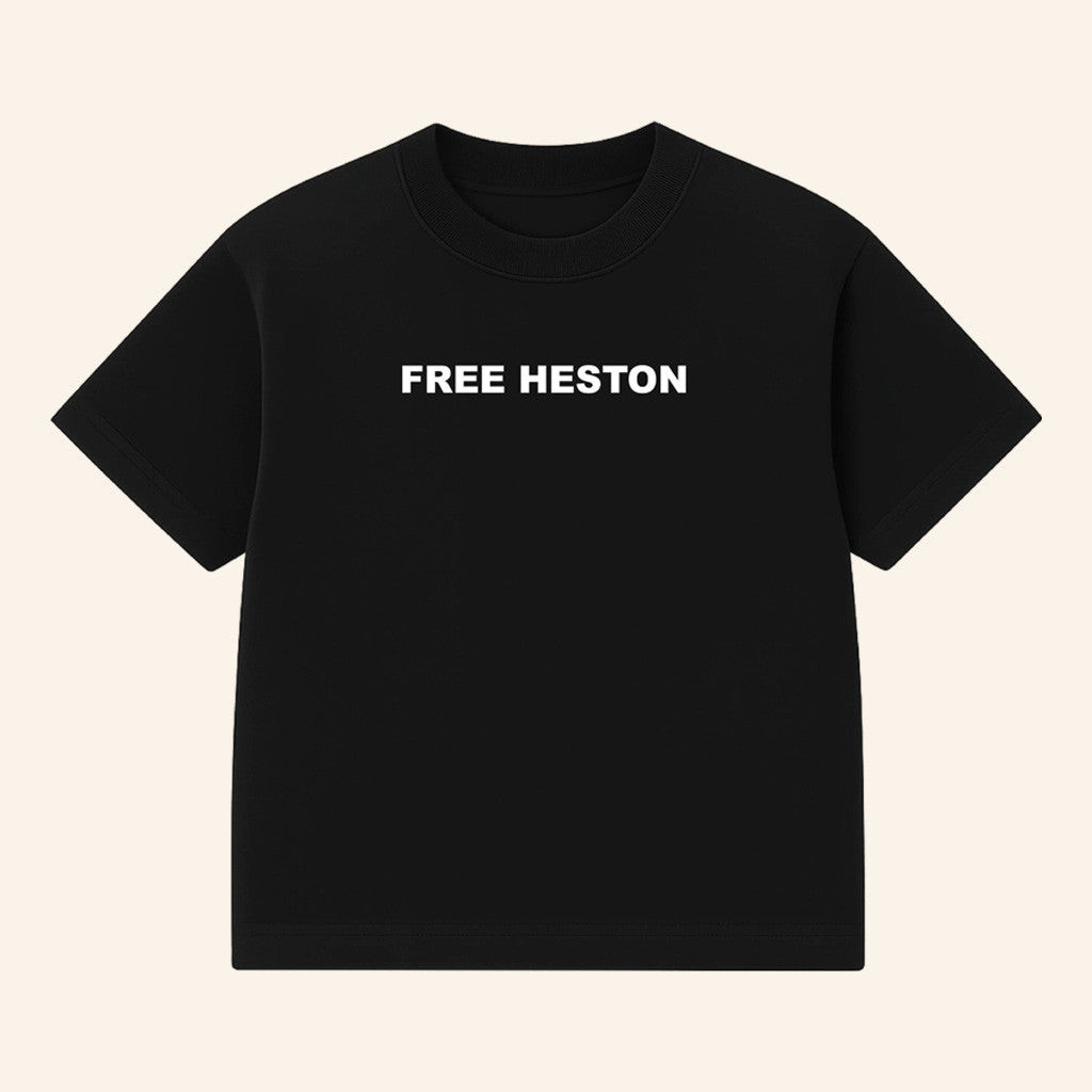Heston James Merch Free Heston T-Shirt Black Gifts For Boyfriend