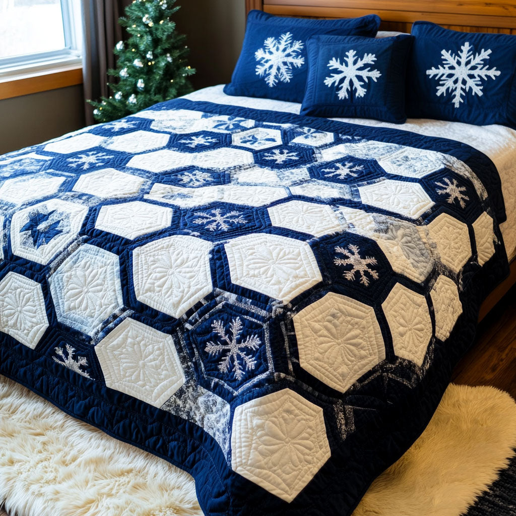 Hexa Harmony Quilted Bedding Set Full Size Comforter Son In Law Christmas Presents
